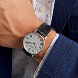 Tissot Everytime Medium White Dial Black Leather Strap Watch For Men - T109.410.16.033.01 Buy Now By Tissot