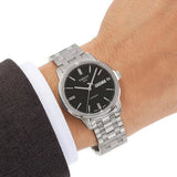 Tissot Automatics III Black Dial Silver Steel Strap Watch For Men - T065.430.11.051.00 Buy Now By Tissot