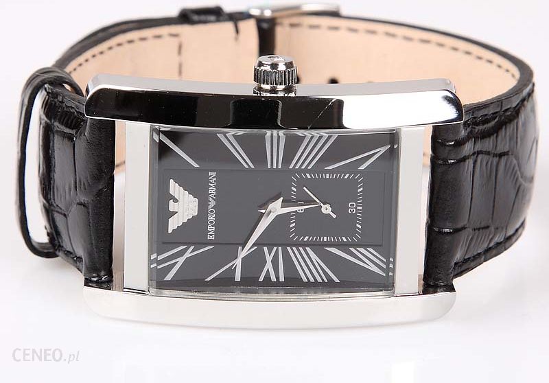 Emporio Armani Black Dial Black Leather Strap Watch For Men - AR0143 Buy Now By Emporio Armani