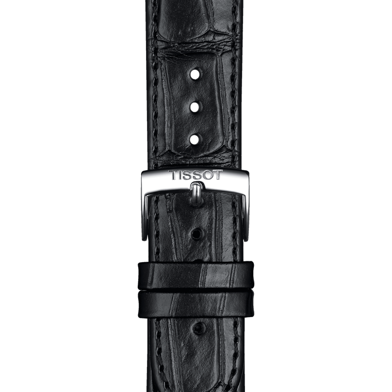 Tissot Carson Premium Silver Dial Black Leather Strap Watch For Men - T122.410.16.033.00 Buy Now By Tissot