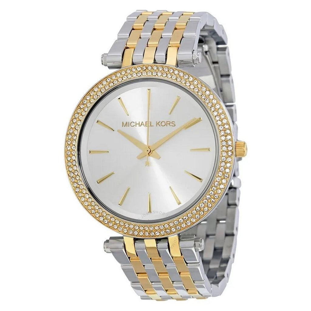 Michael Kors Darci Silver Dial Two Tone Stainless Steel Strap Watch for Women - MK3215 Buy Now By Michael Kors