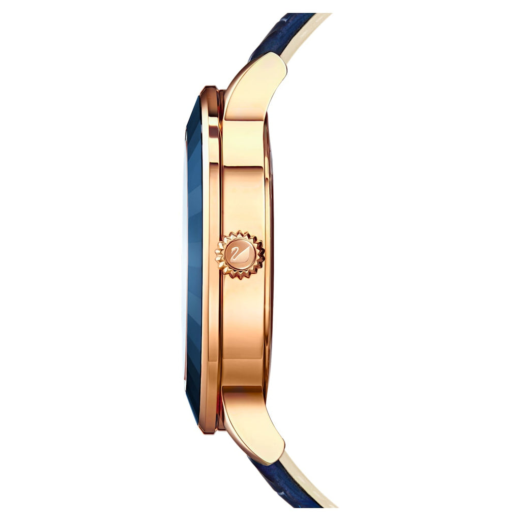 Swarovski Octea Lux Blue Dial Blue Leather Strap Watch for Women - 5414413 Buy Now By Swarovski