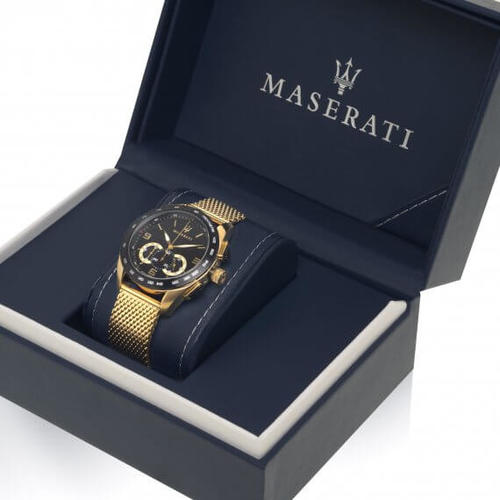 Maserati Traguardo 45mm Quartz Gold Black Dial Watch For Men - R8873612010 Buy Now By Maserati