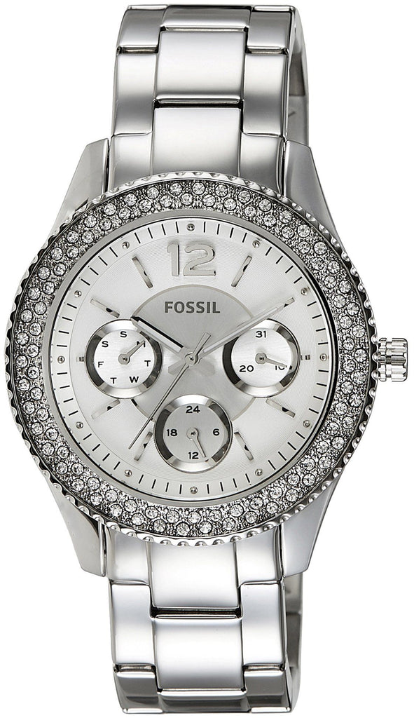 Fossil Stella Silver Dial Silver Steel Strap Watch for Women - ES3588 Buy Now By Fossil