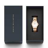 Daniel Wellington Iconic Link White Dial Rose Gold Steel Strap Watch for Women - DW00100213 Buy Now By Daniel Wellington