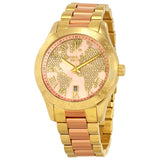 Michael Kors Layton Rose Gold Dial Gold Stainless Steel Strap Watch for Women - MK6476 Buy Now By Michael Kors