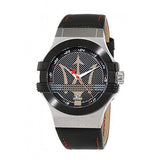 Maserati Potenza Black Dial Black Leather Strap Watch For Men - R8851108001 Buy Now By Maserati