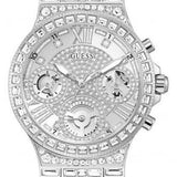 Guess Moonlight Multi Function Diamonds Silver Dial Silver Steel Strap Watch for Women - GW0320L1 Buy Now By Guess