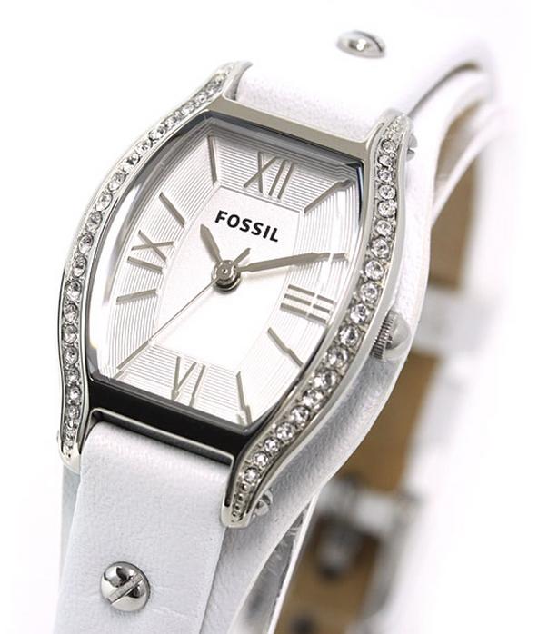 Fossil Molly White Dial White Leather Strap Watch for Women - ES3288 Buy Now By Fossil