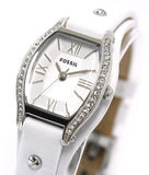 Fossil Molly White Dial White Leather Strap Watch for Women - ES3288 Buy Now By Fossil