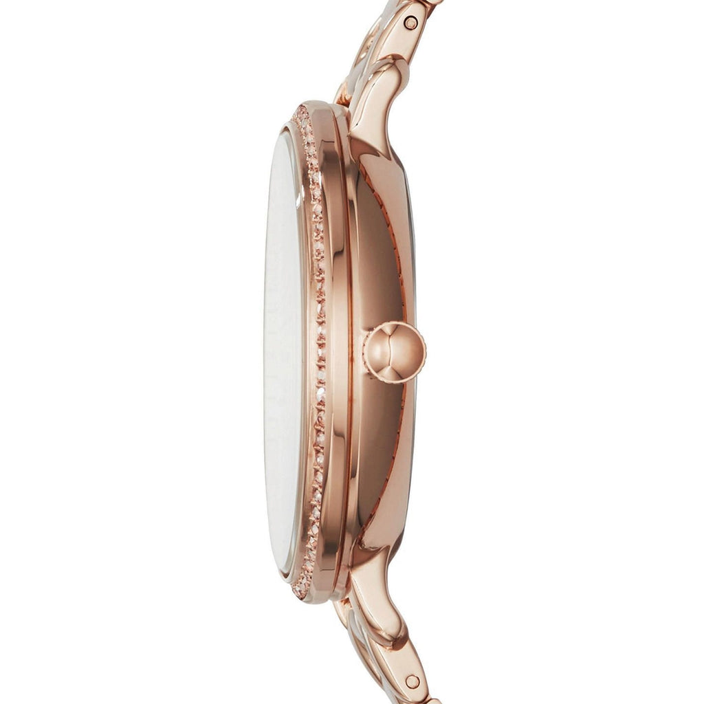 Fossil Jacqueline Multi Function Mother of Pearl Dial Rose Gold Steel Strap Watch for Women - ES3757 Buy Now By Fossil
