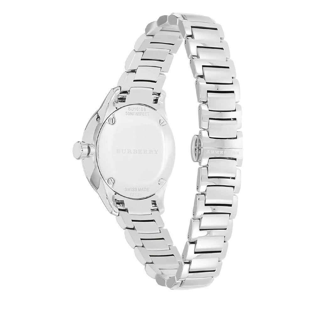 Burberry The Classic Silver Dial Silver Steel Strap Watch for Women - BU10108 Buy Now By Burberry