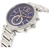 Michael Kors Sawyer Navy Blue Dial Silver Steel Strap Watch for Women - MK6224 Buy Now By Michael Kors