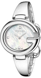 Gucci Guccissima Diamonds Mother of Pearl Dial Silver Steel Strap Watch For Women - YA134303 Buy Now By Gucci