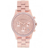 Marc Jacobs Henry Chronograph Rose Gold Dial Rose Gold Steel Strap Watch for Women - MBM3118 Buy Now By Marc Jacobs