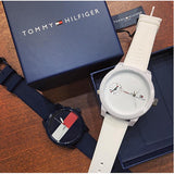 Tommy Hilfiger Denim White Dial White Rubber Strap Watch for Men - 1791324 Buy Now By Tommy Hilfiger