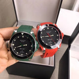 Gucci Dive Black Dial Green Rubber Strap Watch For Men - YA136310 Buy Now By Gucci