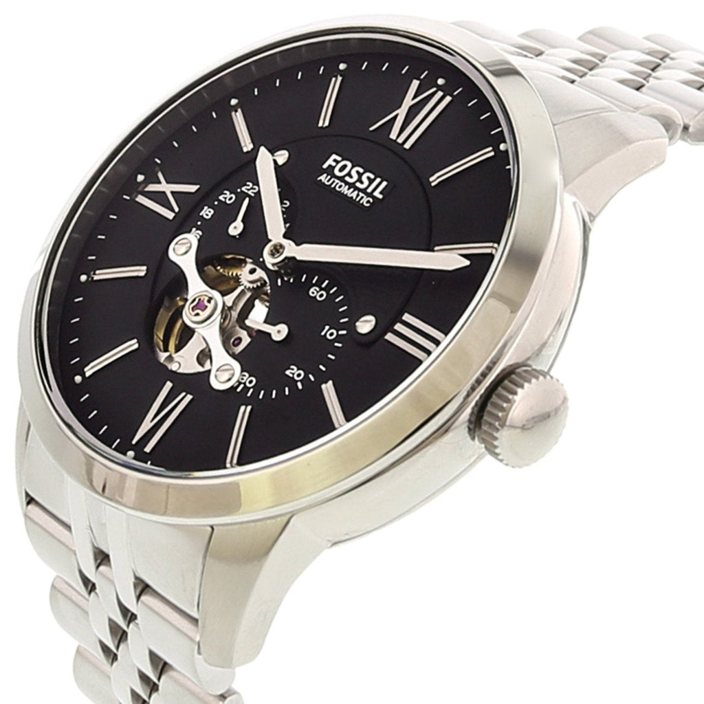 Fossil Townsman Black Dial Silver Steel Strap Watch for Men - ME3107 Buy Now By Fossil