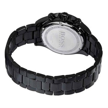 Hugo Boss Ikon Chronograph Black Dial Black Steel Strap Watch for Men - 1512961 Buy Now By Hugo Boss