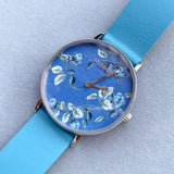 Coach Perry Floral Blue Dial Blue Leather Strap Watch for Women - 14503294 Buy Now By Coach