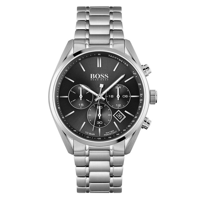 Hugo Boss Champion Black Dial Silver Steel Strap Watch for Men - 1513871 Buy Now By Hugo Boss
