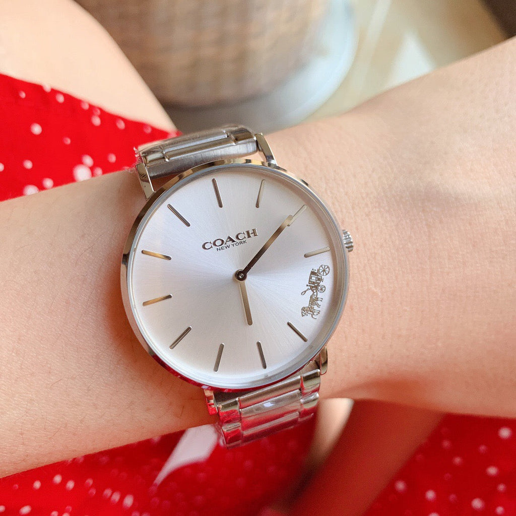 Coach Perry Silver Dial Silver Steel Strap Watch for Women - 14503344 Buy Now By Coach