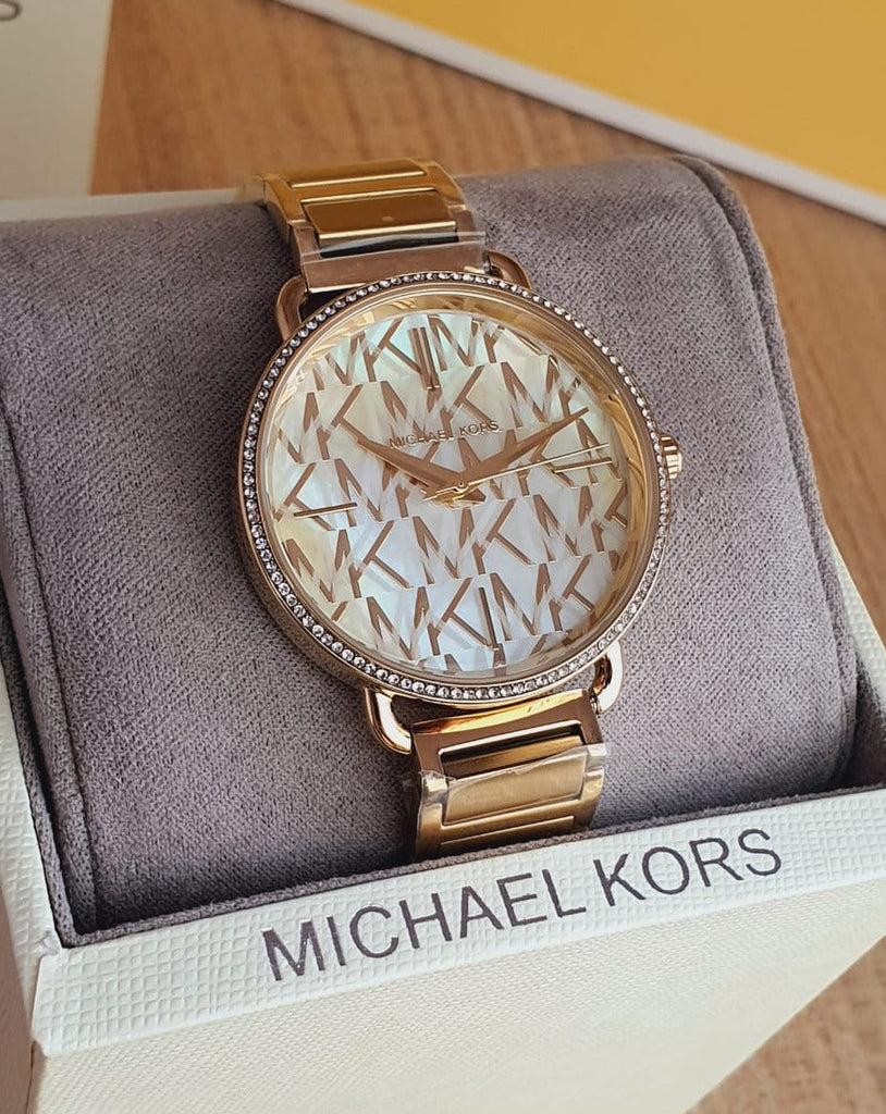 Michael Kors Portia Quartz Gold Dial Gold Steel Strap Watch For Women - MK3886 Buy Now By Michael Kors