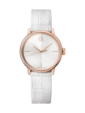 Calvin Klein Accent White Dial White Leather Strap Watch for Women - K2Y2Y6K6 Buy Now By Calvin Klein