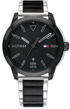 Tommy Hilfiger Sneaker Quartz Black Dial Two Tone Steel Strap Watch for Men - 1791619 Buy Now By Tommy Hilfiger