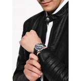 Guess Wafer Chronograph Quartz Blue Dial Blue Leather Strap Watch For Men - W0496G3 Buy Now By Guess