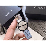 Gucci G Interlocking Silver Dial Silver Steel Strap Watch For Women - YA133503 Buy Now By Gucci