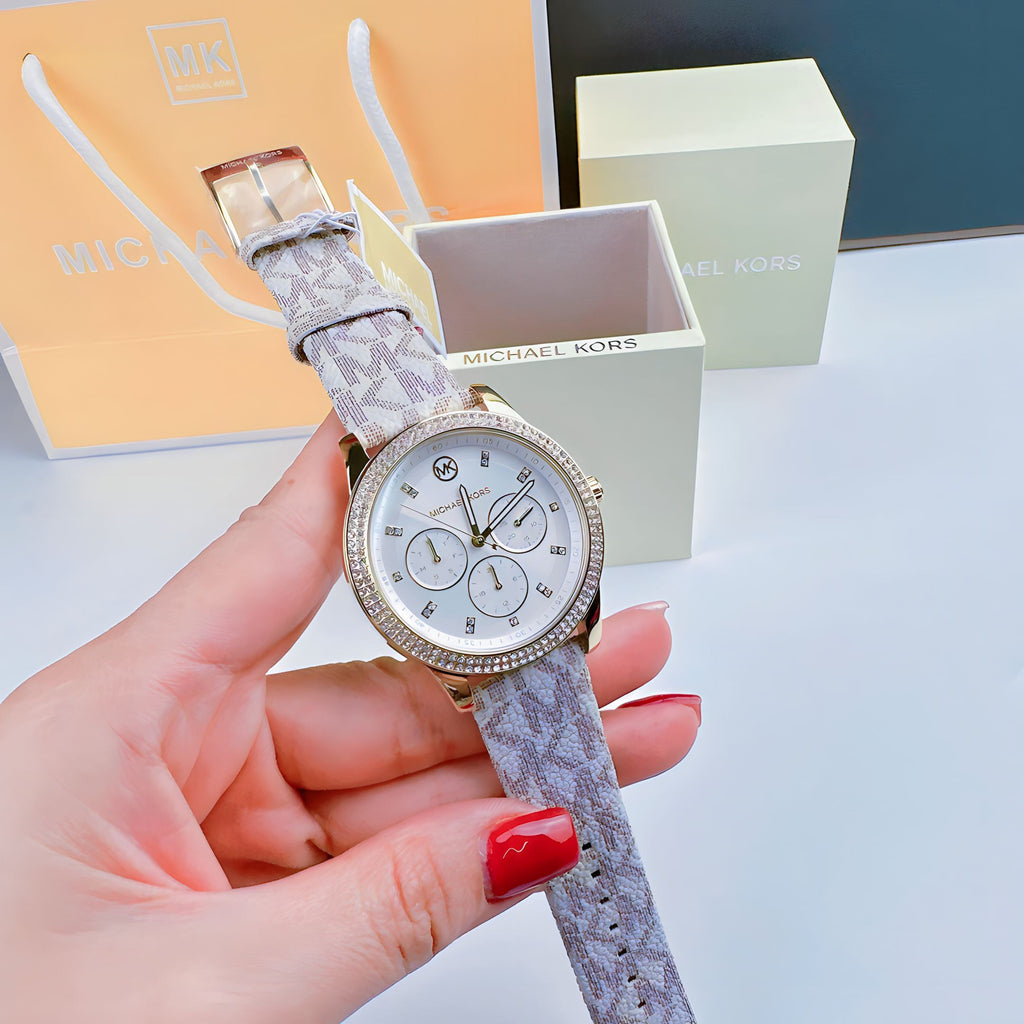 Michael Kors Tibby Multifunction Rose Gold Dial Pink Leather Strap Watch For Women - MK2955 Buy Now By Michael Kors