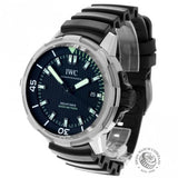 IWC Aquatimer Automatic 2000 Black Dial Black Rubber Strap Watch for Men - IW358002 Buy Now By IWC