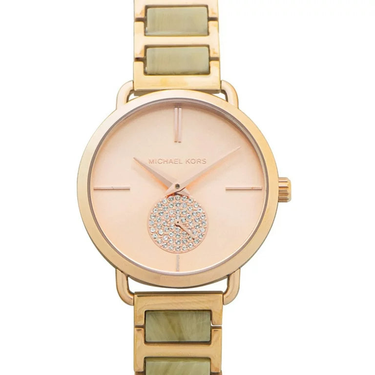 Michael Kors Portia Quartz Rose Gold Dial Rose Gold Steel Strap Watch For Women - MK3678 Buy Now By Michael Kors