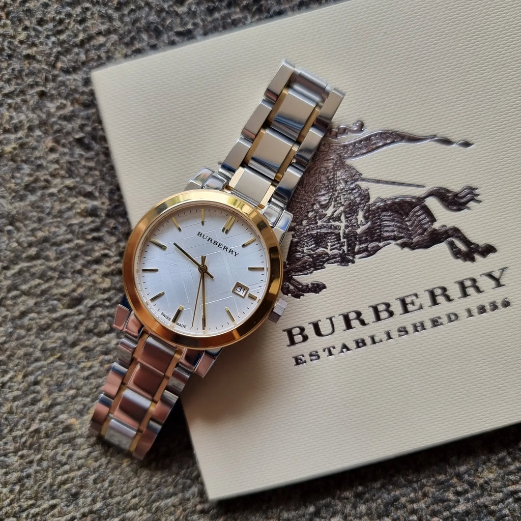 Burberry Heritage Silver Dial Two Tone Steel Strap Watch for Women - BU1857 Buy Now By Burberry