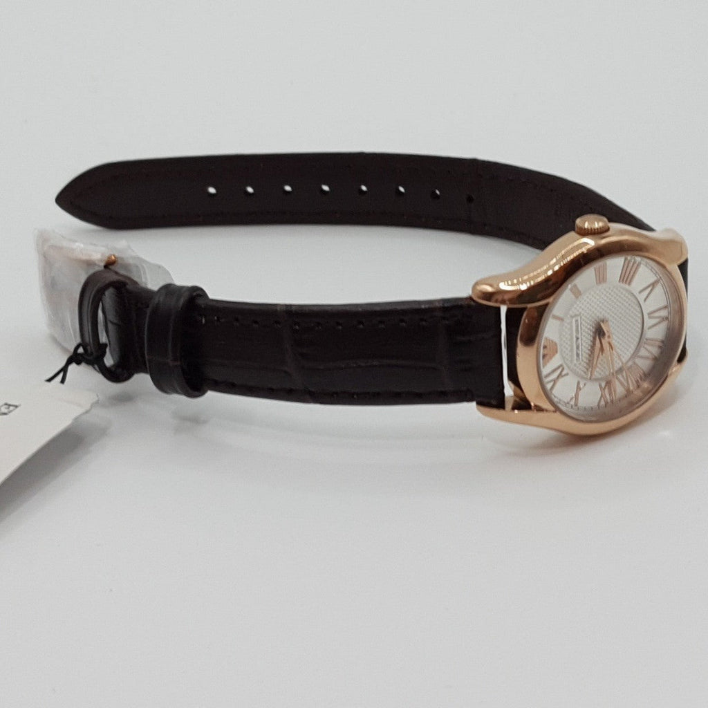 Emporio Armani Classic White Dial Brown Leather Strap Watch For Men - AR9035 Buy Now By Emporio Armani