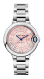 Cartier Ballon Bleu de Cartier Pink Dial Silver Steel Strap Watch for Women - WSBB0046 Buy Now By Cartier