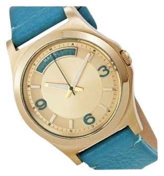 Marc Jacobs Baby Dave Gold Dial Blue Leather Strap Watch for Women - MBM1263 Buy Now By Marc Jacobs