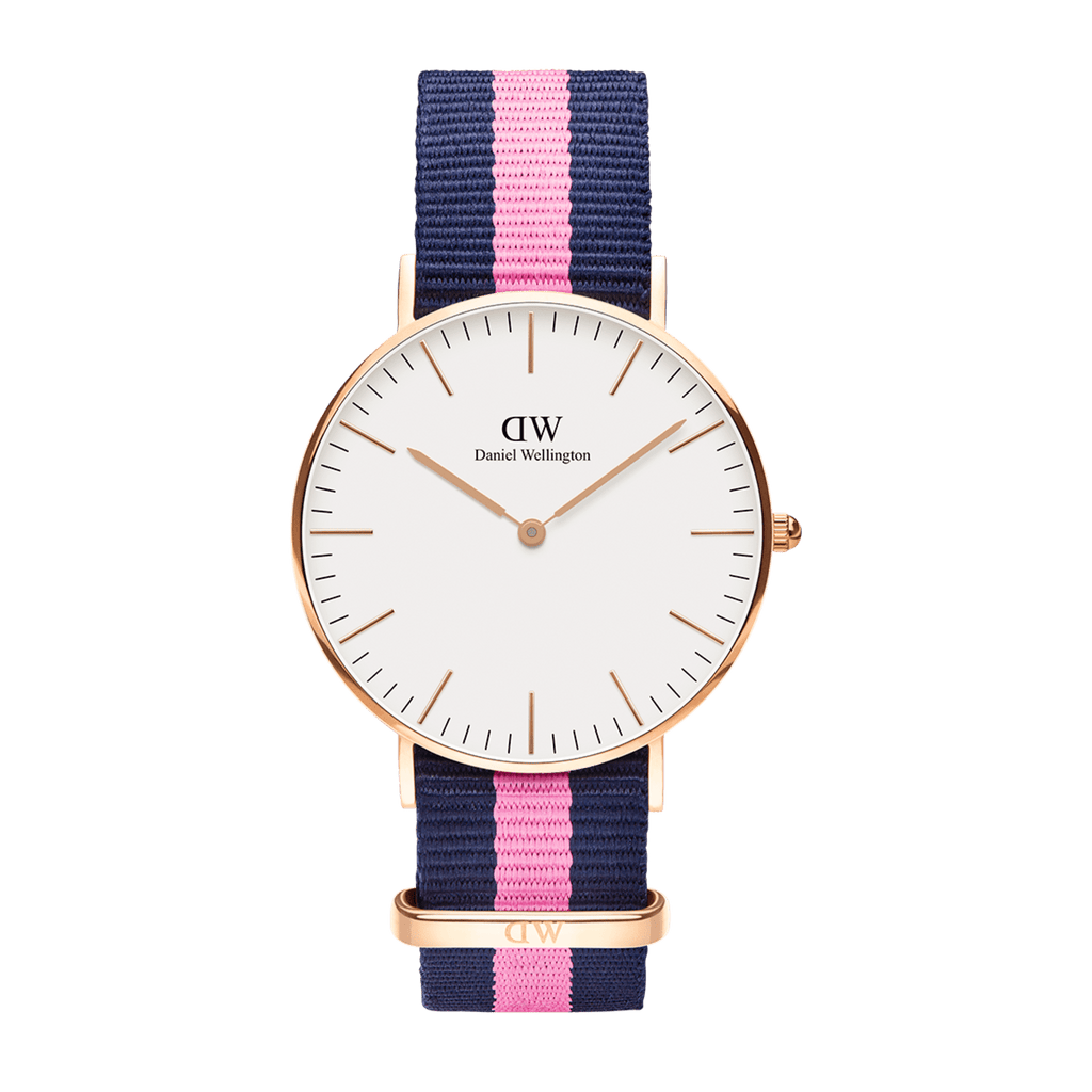 Daniel Wellington Classy Winchester White Dial Two Tone NATO Strap Watch For Women - DW00100065 Buy Now By Daniel Wellington