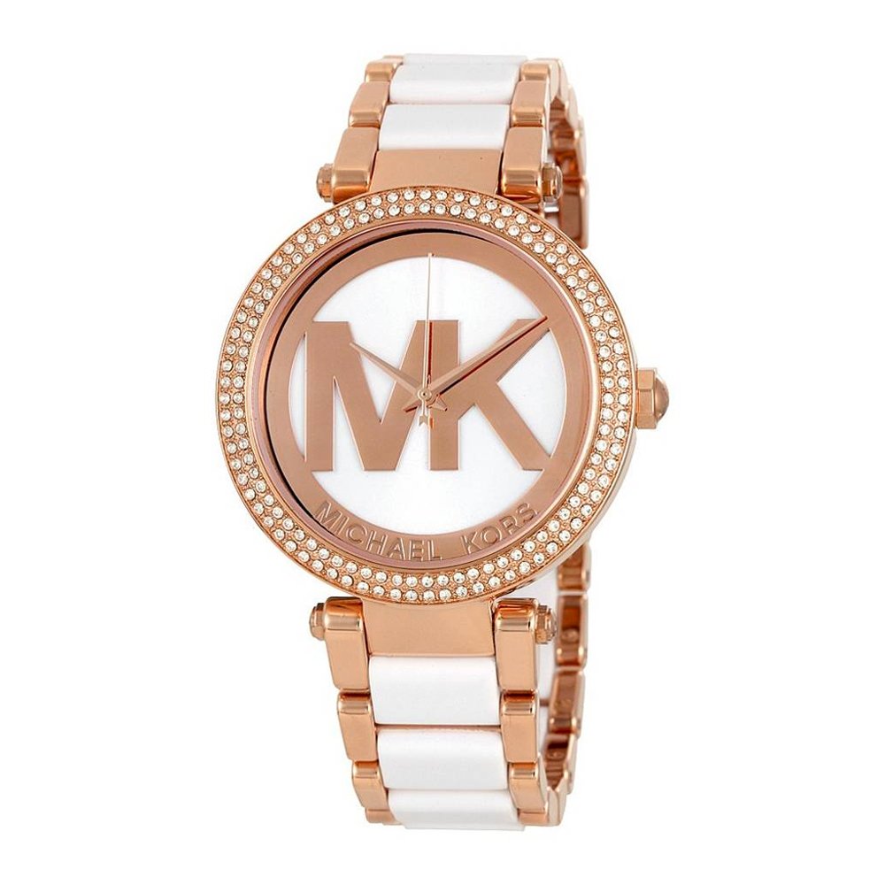 Michael Kors Parker White Dial Two Tone Steel Strap Watch for Women - MK6365 Buy Now By Michael Kors