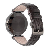 Gucci Interlocking G 18K Gold Black Dial Brown Leather Strap Watch For Women - YA133304 Buy Now By Gucci