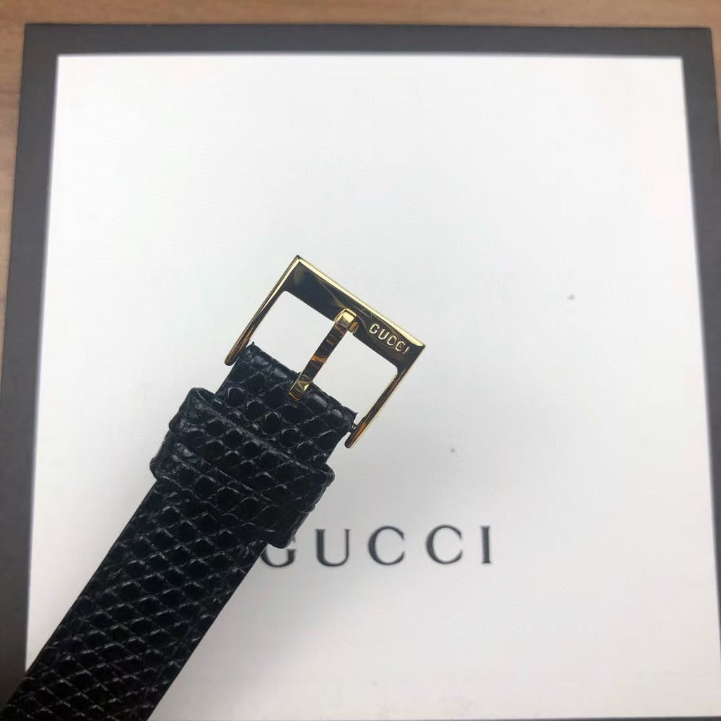 Gucci G Timeless Quartz Blue Dial Black Leather Strap Watch For Men - YA1265018 Buy Now By Gucci