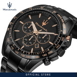 Maserati Traguardo Chronograph Black Dial Black Steel Strap Watch For Men - R8873612048 Buy Now By Maserati