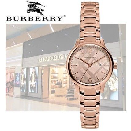Burberry The Classic Rose Gold Dial Rose Gold Steel Strap Watch for Women - BU10116 Buy Now By Burberry