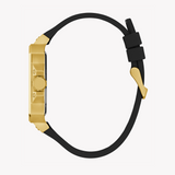 Guess Asteria Multifunction Gold Dial Black Rubber Strap Watch For Women - GW0620L2 Buy Now By Guess