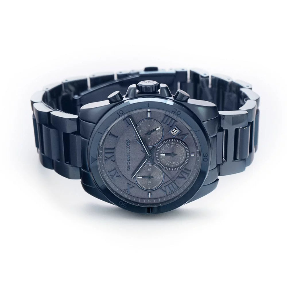 Michael Kors Brecken Chronograph Quartz Blue Dial Blue Steel Strap Watch For Men - MK6361 Buy Now By Michael Kors