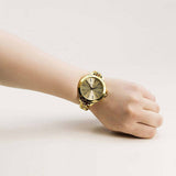Michael Kors Runway Gold Dial Gold Steel Strap Watch for Women - MK3222 Buy Now By Michael Kors