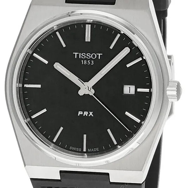 Tissot PRX Black Dial Black Rubber Strap Watch For Men - T137.410.17.051.00 Buy Now By Tissot