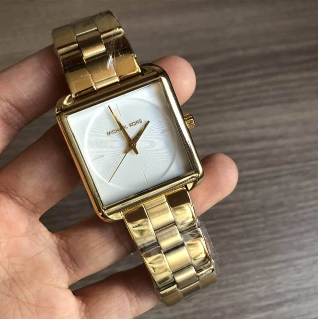 Michael Kors Lake Quartz White Dial Gold Steel Strap Watch For Women - MK3644 Buy Now By Michael Kors