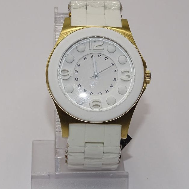 Marc Jacobs Pelly White Dial White SIlicone Strap Watch for Women - MBM2525 Buy Now By Marc Jacobs